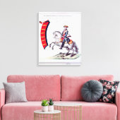 Uniform van de vrijwilligers canvas afdruk (Insitu (Woonkamer))