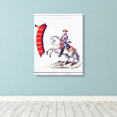 Uniform van de vrijwilligers canvas afdruk (Insitu (Houten vloer))