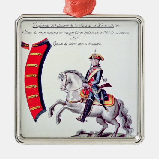 Uniform van de vrijwilligers metalen ornament (Voorkant)