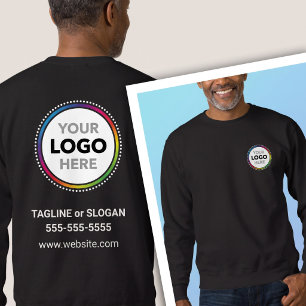 Uniform voor medewerkers met logo en contactgegeve trui