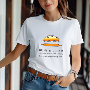 Uniform voor personeel van thuisbakkerij voor cott t-shirt