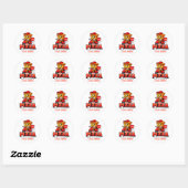 🍕 Uniform voor pizza bezorgteam personeel 🚚 Ronde Sticker (Vel)
