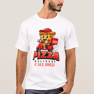 🍕 Uniform voor pizza bezorgteam personeel 🚚 T-shirt