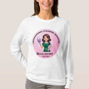 Uniform voor professionele schoonmaakdiensten Huis T-shirt