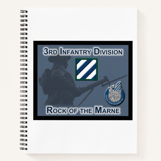 Uniforme 3e infanteriedivisie Gift Notitieboek (Voorkant)