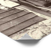 Uniforme postman met Baby in Mailbag Poster (Hoek)