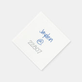 Uniforme Silver Blue Zip-code Servet (Hoek)