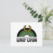 Uniforme trots briefkaart (Staand voorkant)