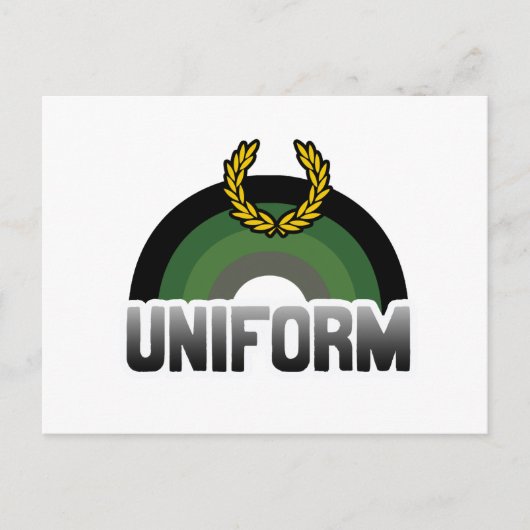 Uniforme trots briefkaart (Voorkant)