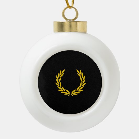 Uniforme trots keramische bal ornament (Voorkant)