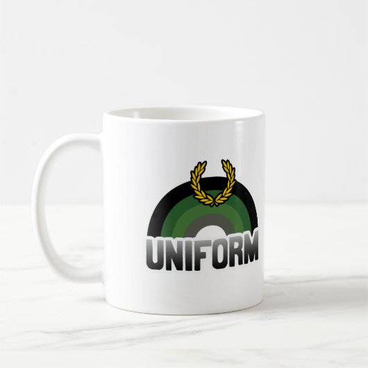 Uniforme trots koffiemok (Links)