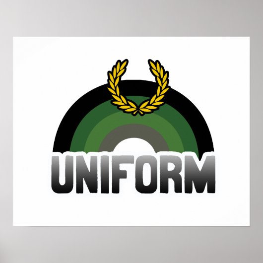 Uniforme trots poster (Voorkant)