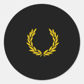 Uniforme trots ronde sticker (Voorkant)