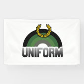 Uniforme trots spandoek (Horizontaal)