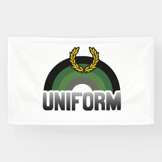 Uniforme trots spandoek (Horizontaal)