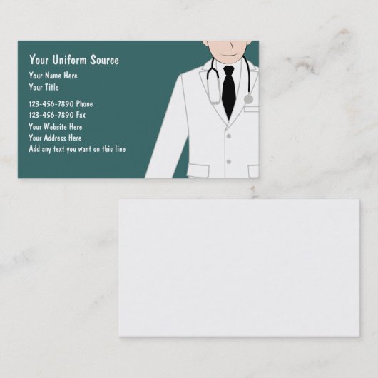 Uniforme Visitekaartjes (Voorkant / Achterkant)