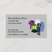 Uniforme Visitekaartjes voor leveranciers werken (Voorkant)