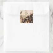 Uniformen van het Amerikaanse leger Vierkante Sticker (Tas)