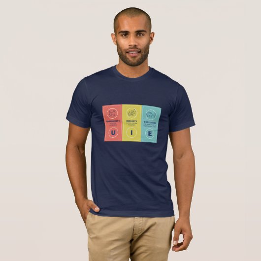 Uniformiteitsongelijkheid uitsluiting (UIE) T-shirt (Voorkant volledig)