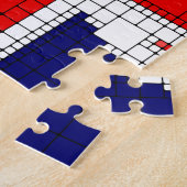 Unijack flag uk patriotic legpuzzel (Zijkant)