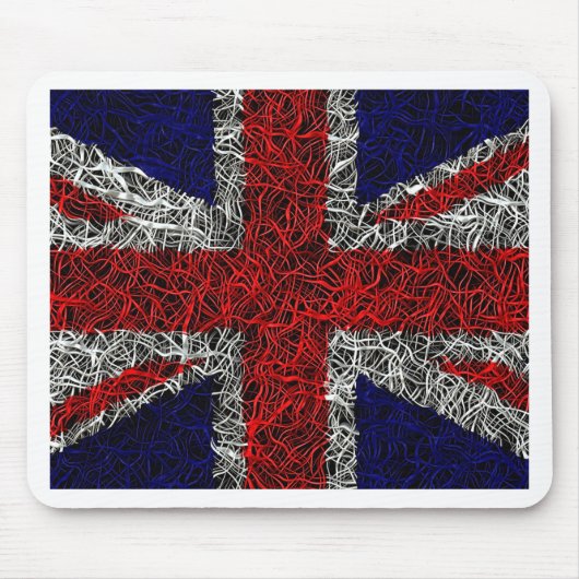 Unijack flag uk patriotic muismat (Voorkant)