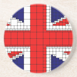 Unijack flag uk patriotic zandsteen onderzetter