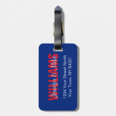 UniJack - Gepersonaliseerd Bagagelabel (Achterkant verticaal)