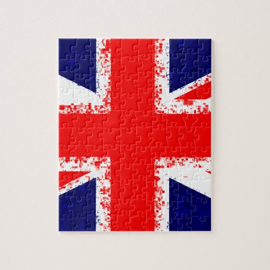 Unijack london flag uk legpuzzel (Verticaal)