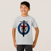 Unijack sixties scooter art 2 t-shirt (Voorkant volledig)