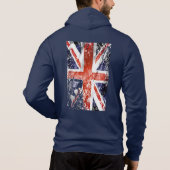  unijack U.K. vlag noodgedwongen ontwerp Hoodie (Achterkant)