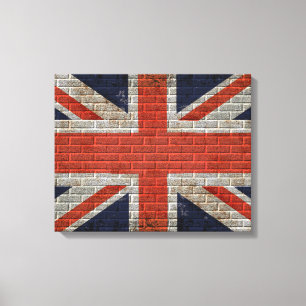 Unijack wall flag Canvas Afdruk