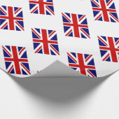 Unijack wrappapier met Britse vlag Cadeaupapier (Hoek)