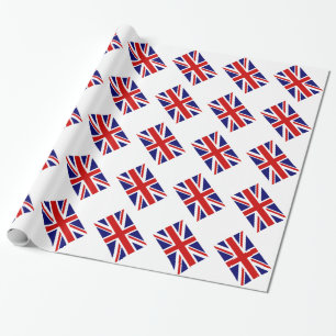 Unijack wrappapier met Britse vlag Cadeaupapier