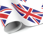 Unijack wrappapier met Britse vlag Cadeaupapier (Rol Hoek)