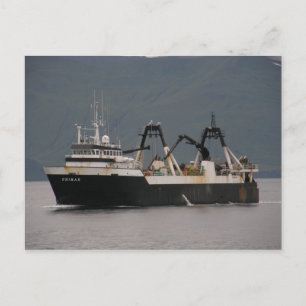Unimak, Fabrieksmatige Trawler in de Nederlandse h Briefkaart