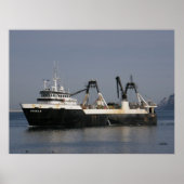 Unimak, Gevist vaartuig voor de machinetrawler Poster (Voorkant)