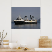 Unimak, Gevist vaartuig voor de machinetrawler Poster (Keuken)