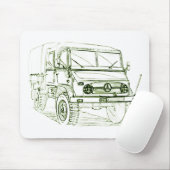 Unimog 401 Doka Muismat (Met muis)