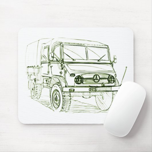 Unimog 401 Doka Muismat (Met muis)