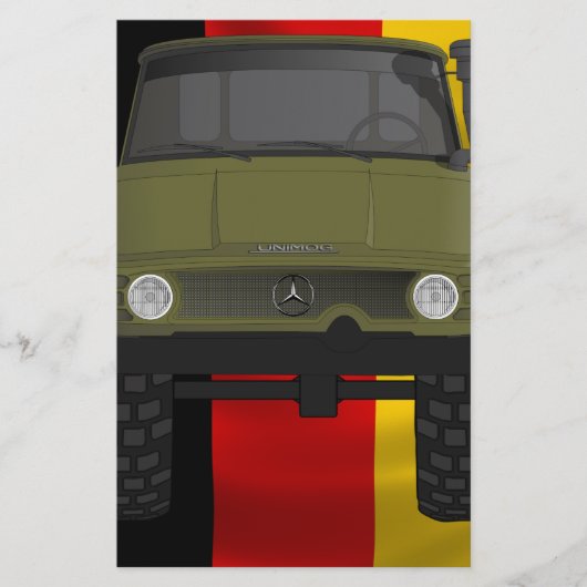 Unimog German Flag Briefpapier (Voorkant)
