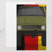 Unimog German Flag Briefpapier (Voorkant / Achterkant)