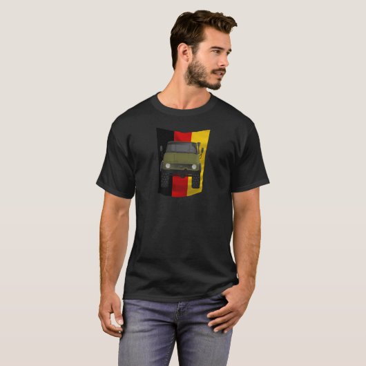 Unimog German Flag T-shirt (Voorkant volledig)