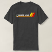 UNIMOG Oldschool in zwart T-shirt (Design voorkant)