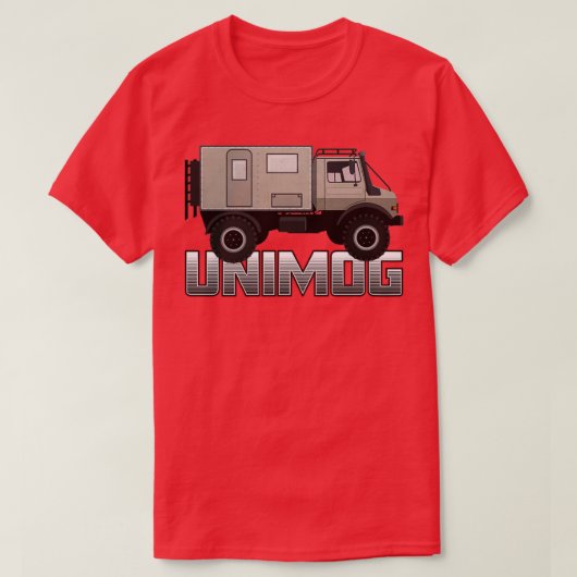 UNIMOG-overlander op zwart 1 T-shirt (Design voorkant)