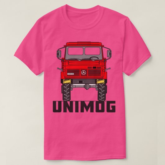 Unimog U1600 rood T-shirt (Design voorkant)