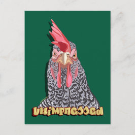 Unimpressed Barred Rock Hen Briefkaart