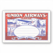 Union Airways South Africa Sticker (Voorkant)