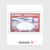 Union Airways South Africa Sticker (Vel)