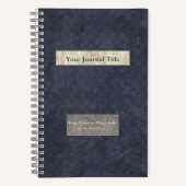 Union Blue, Ivoor en Grijs - Gepersonaliseerd Notitieboek (Voorkant)