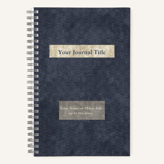 Union Blue, Ivoor en Grijs - Gepersonaliseerd Notitieboek (Voorkant)